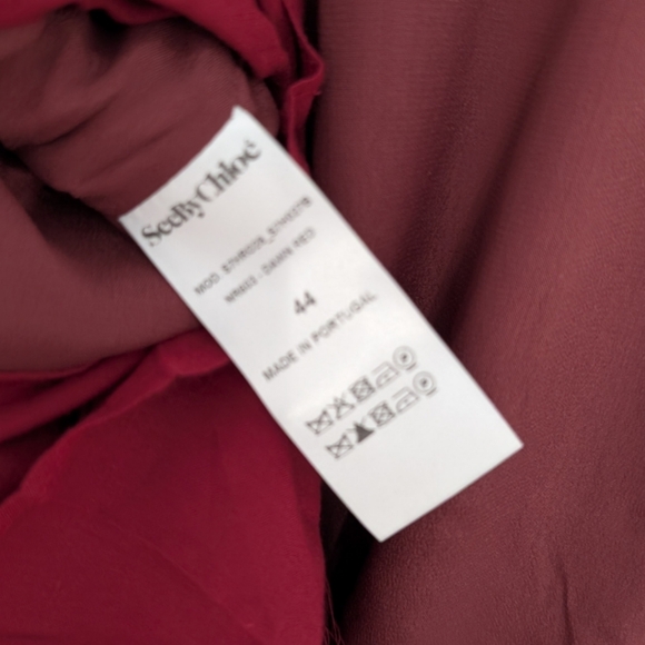 See by Chloe maroon Peacock Fringe Dress 44 - Picture 9 of 10